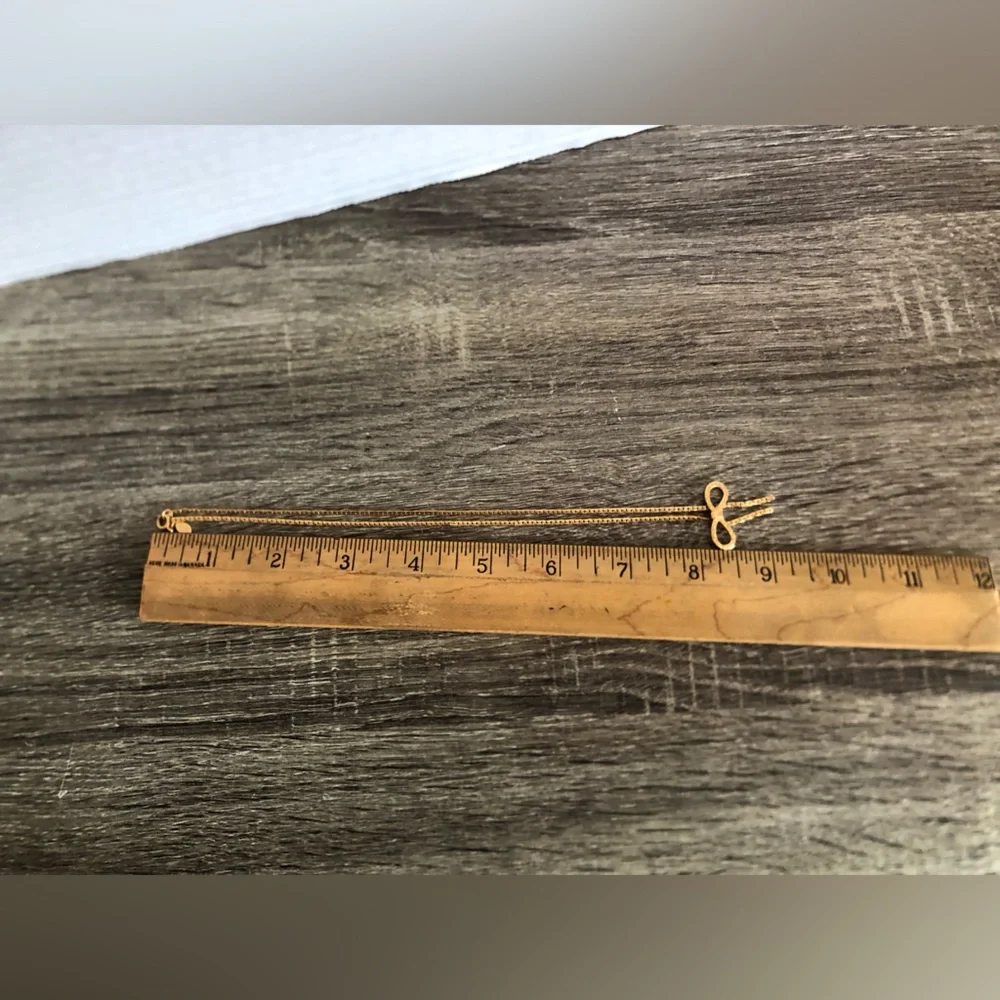 Vtg 70s Avon Gold Bow Necklace - Picture 8 of 10